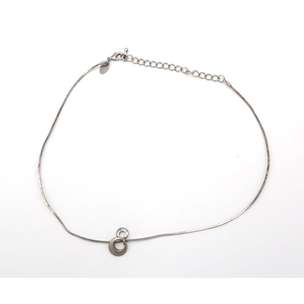 Silver Circles Pendant Necklace